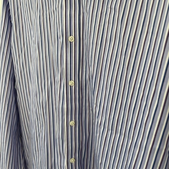 M&S Collection Regular Fit Striped Button Up - Picture 2 of 7